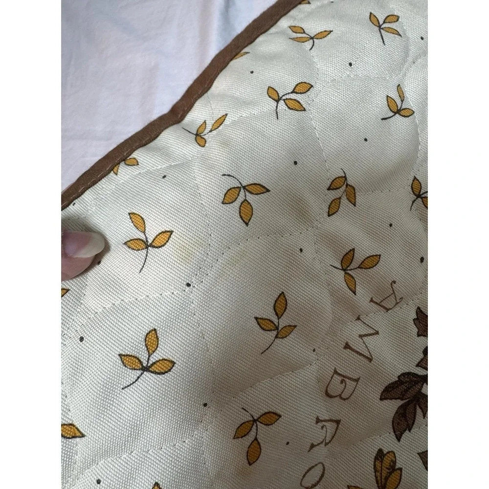Vintage Half Apron Retro Ambrosia Apple Floral CSC 1979 Homesteading Ties